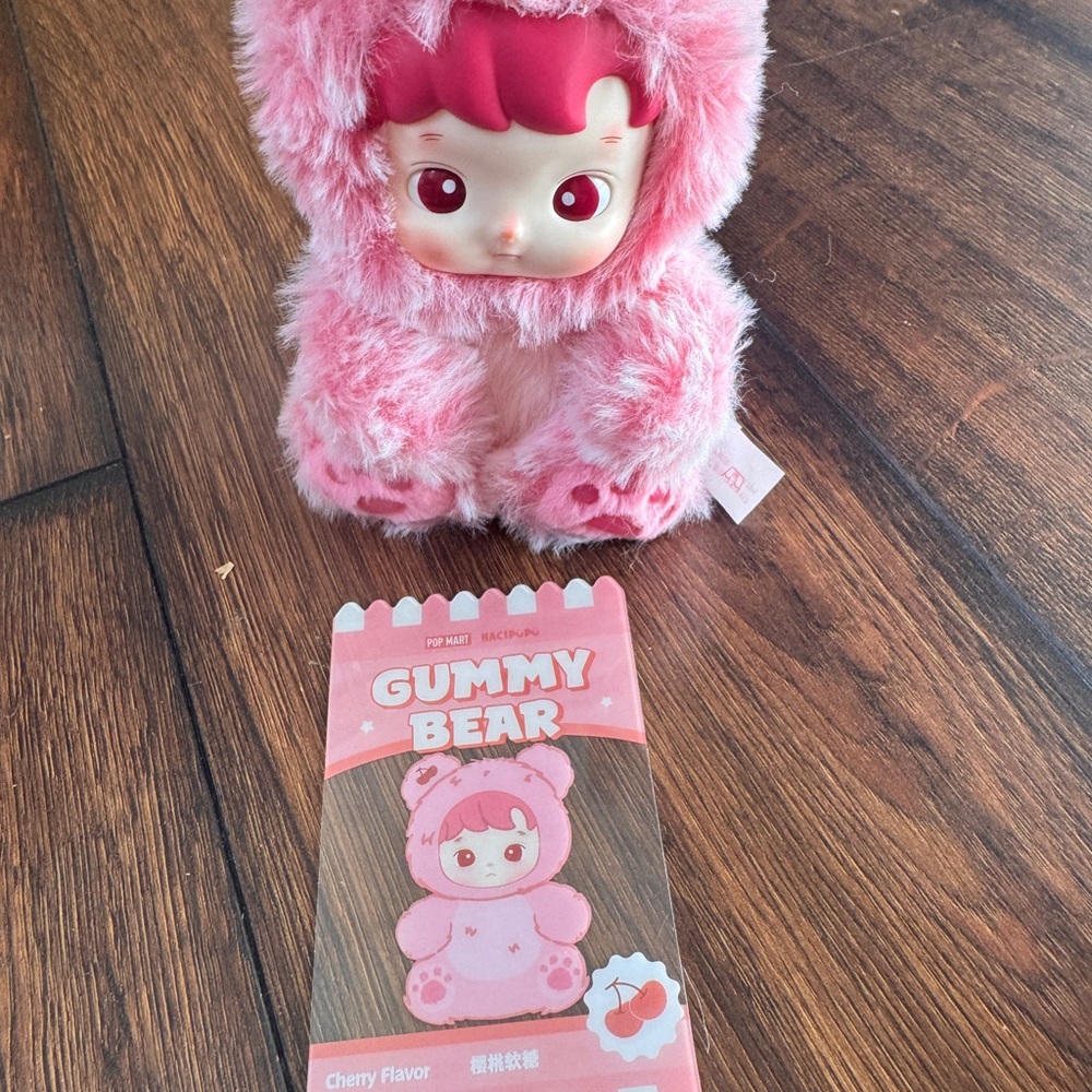Hacipupu Gummy Bear Plush Toy - Cherry flavor  POPMART- AUTHENTIC